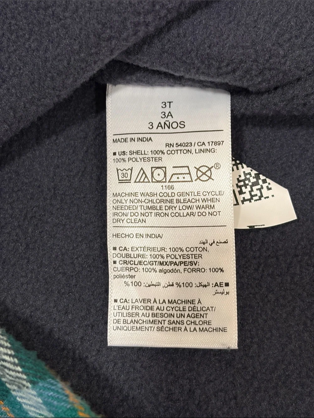 Old Navy Green & Blue Plaid Flannel Button-Down Shirt